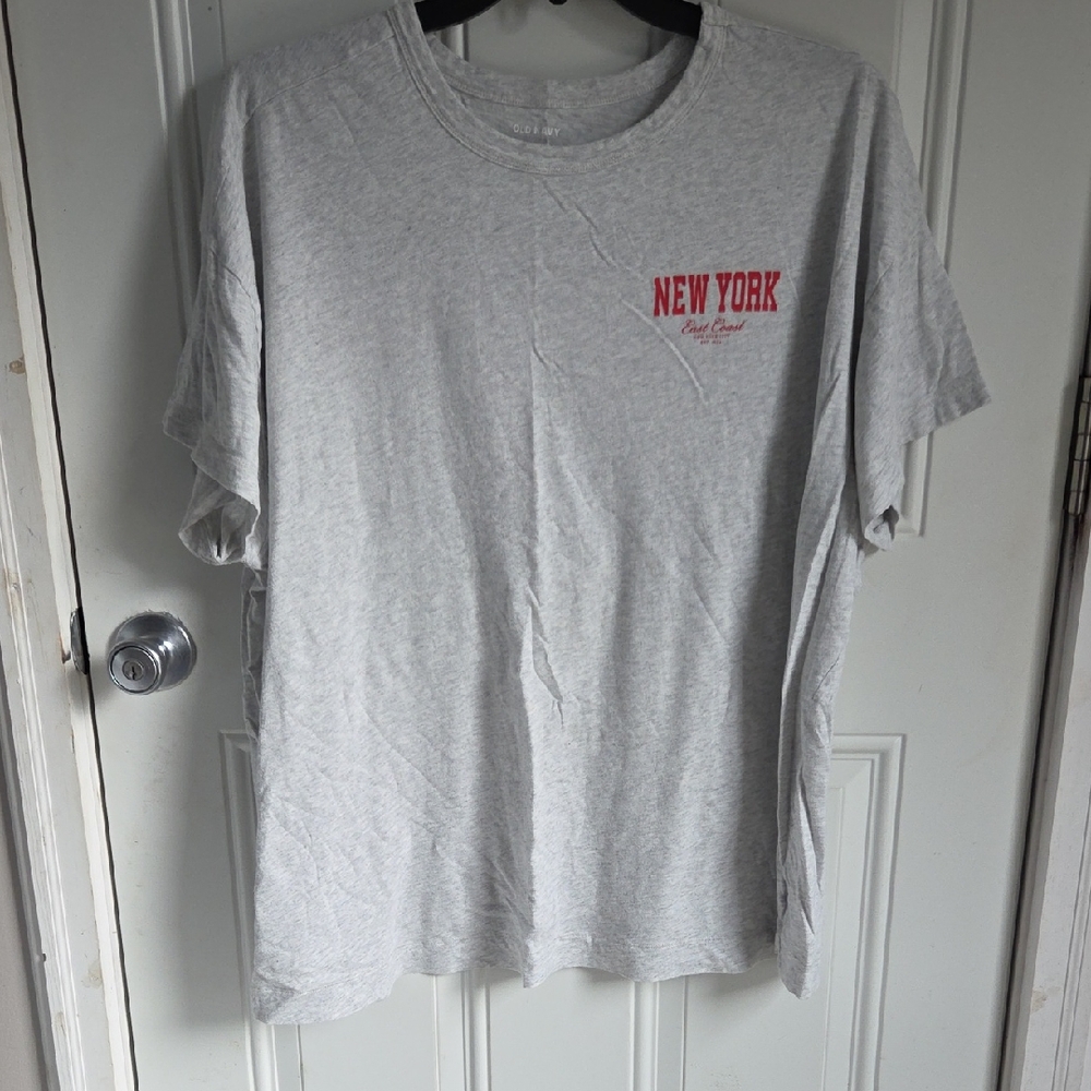Old Navy Light Gray New York Tee